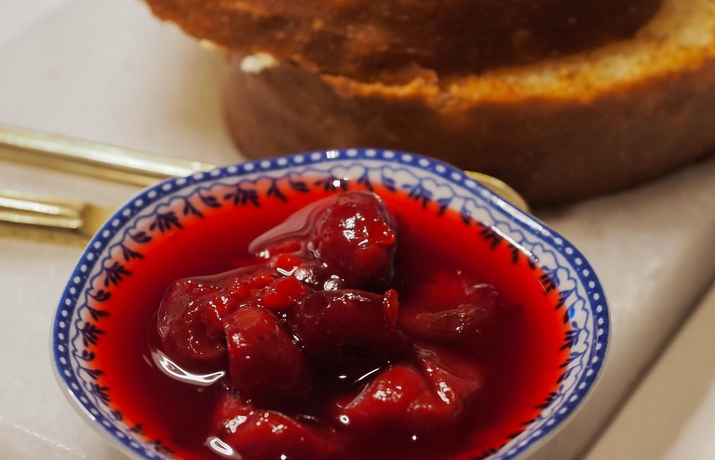Soft bread filled with fruit filling